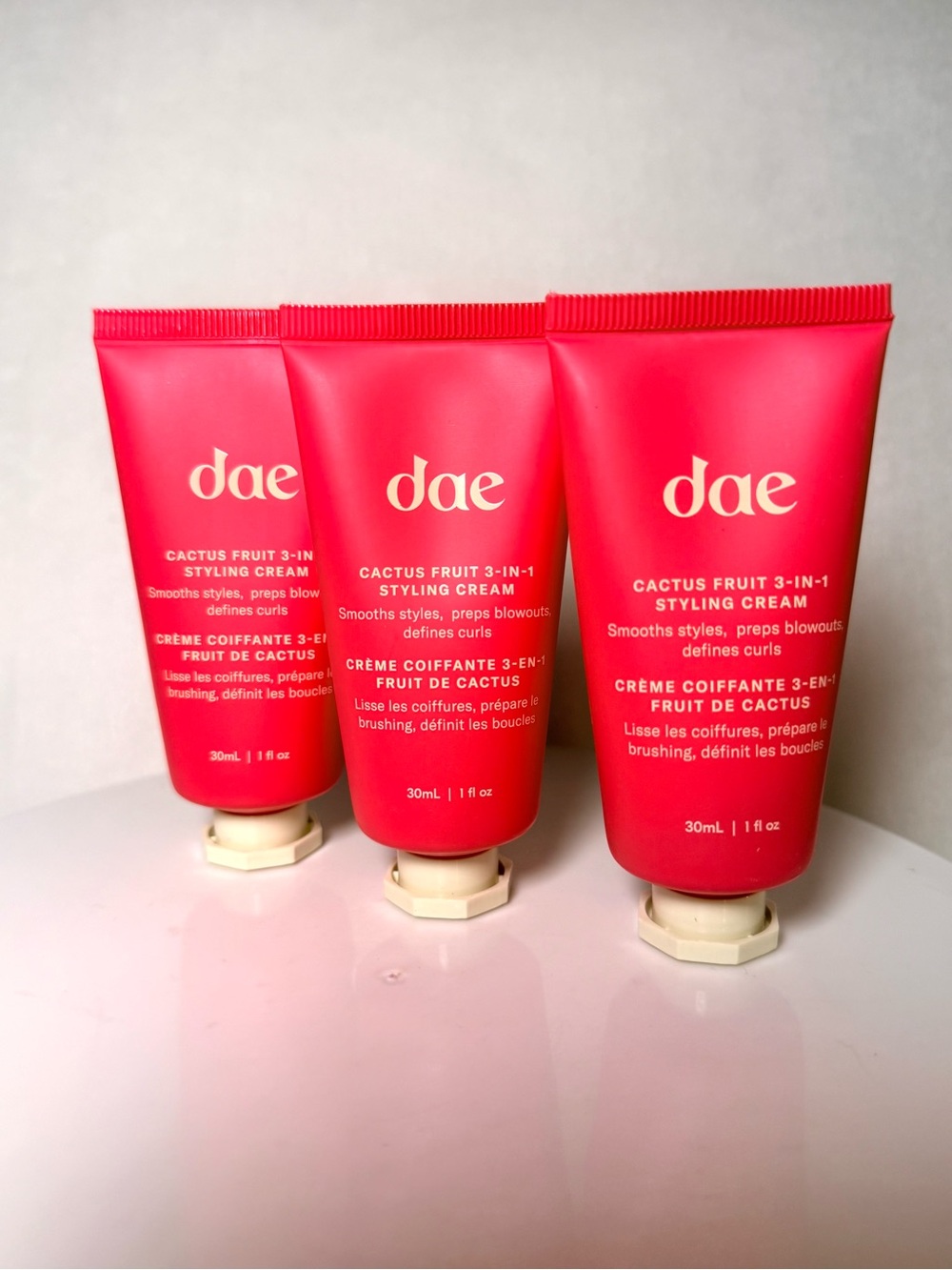 dae Cactus Fruit 3-in-1 Styling Cream 30 ml set of 3 retail $16 each